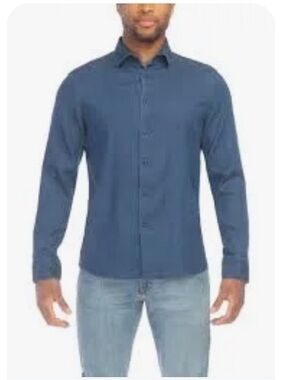 Modern English Denim Shirt - Blue